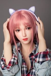 Mumu - bambola realistica ultra realistica da 148 cm con parrucca rosa in silicone TPE - immagine 15