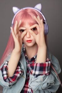 Mumu - bambola realistica ultra realistica da 148 cm con parrucca rosa in silicone TPE - immagine 17