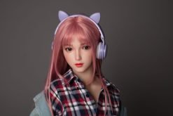 Mumu - bambola realistica ultra realistica da 148 cm con parrucca rosa in silicone TPE - immagine 19