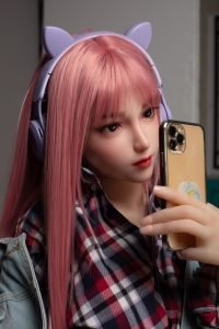 Mumu - bambola realistica ultra realistica da 148 cm con parrucca rosa in silicone TPE - immagine 26
