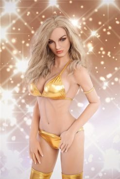 Marcellia - Poupée d'amour MILF blonde de 168 cm (5,5 ft) pour hommes, jouet pour adultes