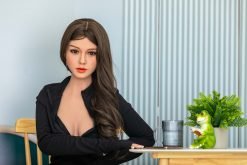Michaux - Bambola asiatica ultra realistica da 158 cm con capelli castani in TPE - immagine 26