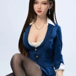 Utako - Poupée d'amour asiatique en silicone complet pour cosplay uniforme