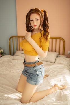 Kichi - Poupée Sexuelle Asiatique Magnifique avec Tête en Silicone TPE de 150 cm