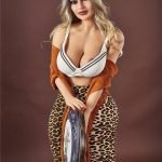 Polly - 156 cm (5,1 ft) Poupée sexuelle Milf pour hommes avec de gros seins réalistes pour adultes