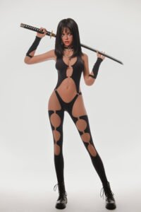 Arpin-Hybrid Sex Doll 166cm - Testa in silicone ROS Jaw e capelli neri - immagine 10