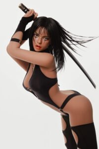 Arpin-Hybrid Sex Doll 166cm - Testa in silicone ROS Jaw e capelli neri - immagine 6