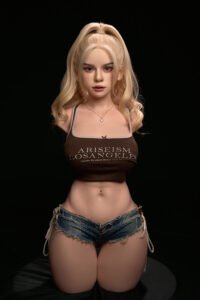 Busto sessuale interamente in silicone 75 cm - Mascella mobile ROS e grandi labbra - immagine 26