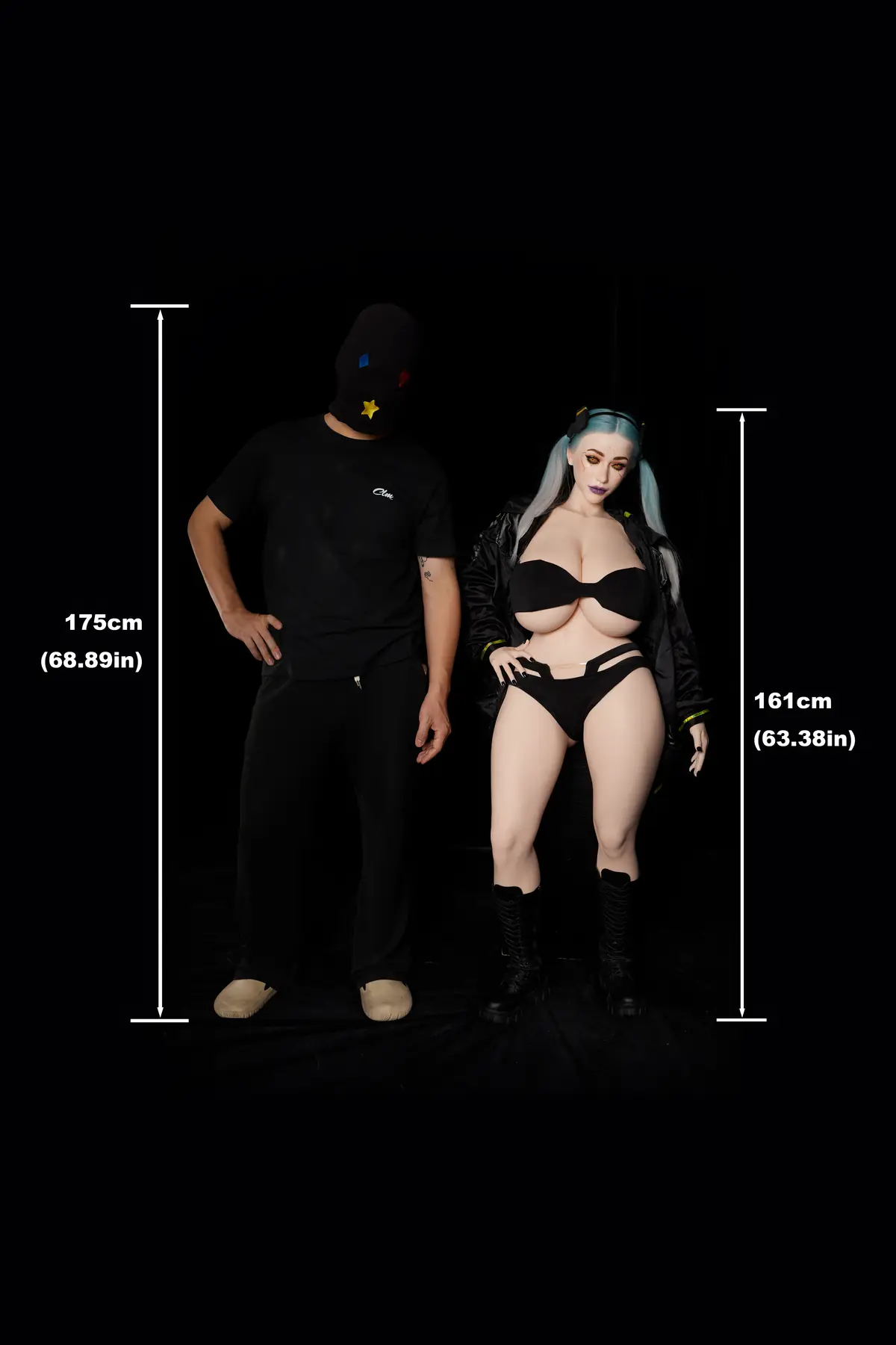 Tasha Halloween SiR161 – Poupée premium en silicone maquillage spécial, 161 cm 1