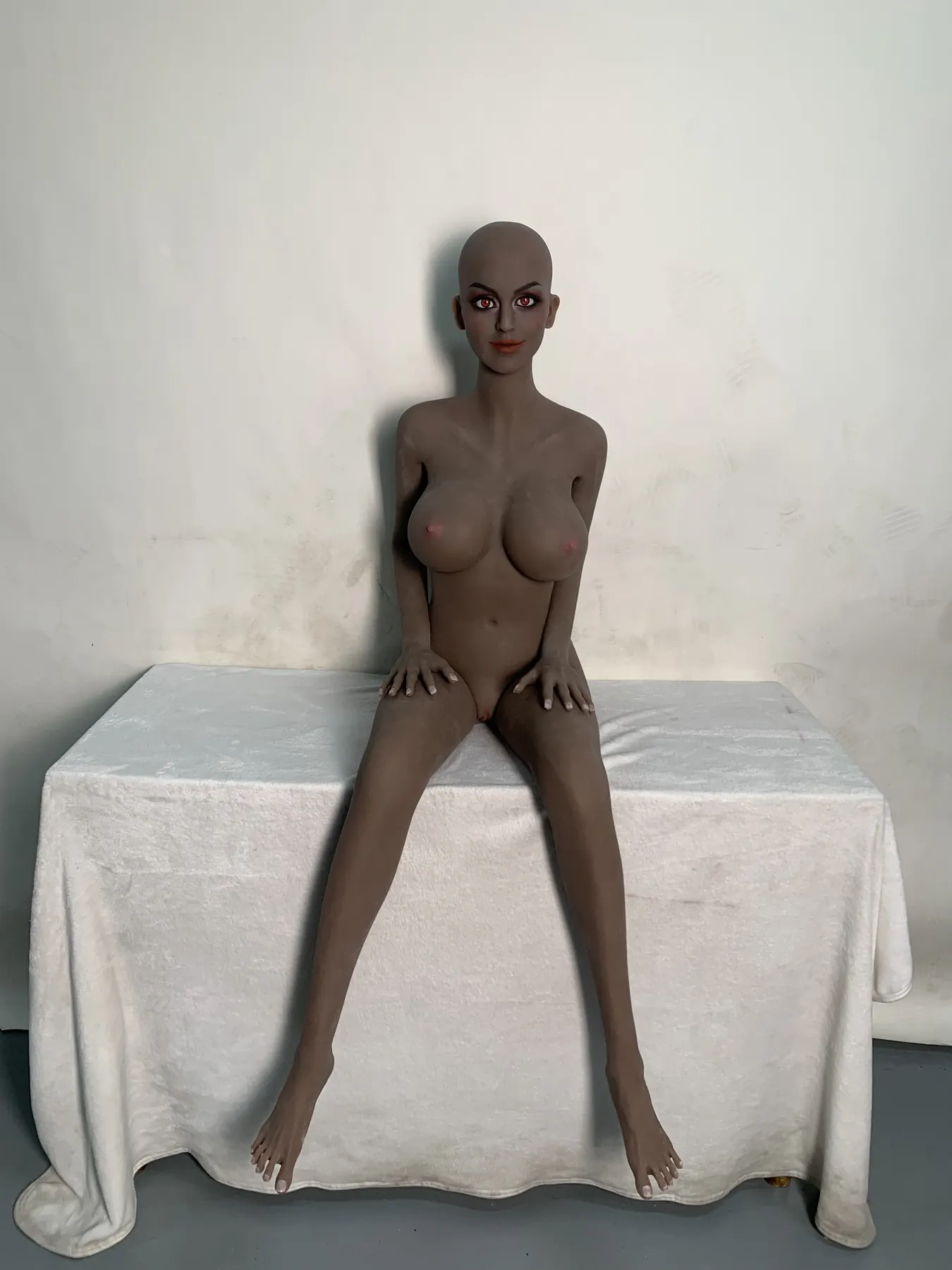 Roseline Darcet - Bambola personalizzata 163 cm in TPE, carnagione nera, testa 218 Foto di riferimento di fabbrica 2
