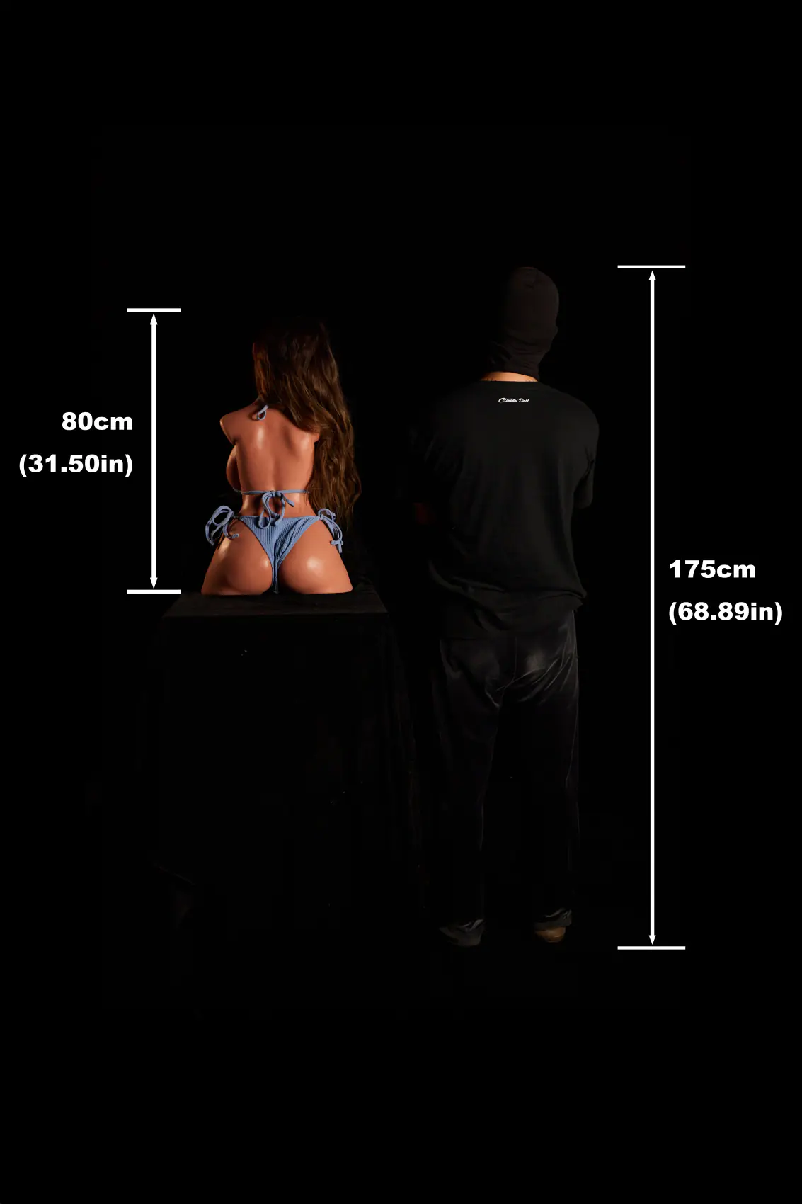 Eliza noir – Buste ULW 664 avec tête 1