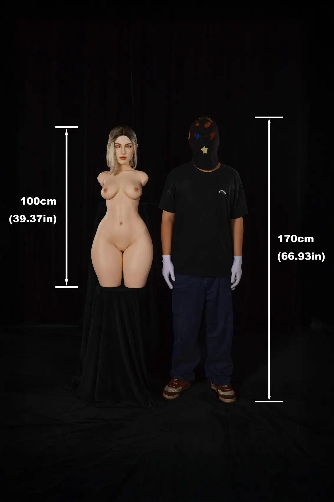 Eydis naturel – Buste ULW 882 avec tête 1