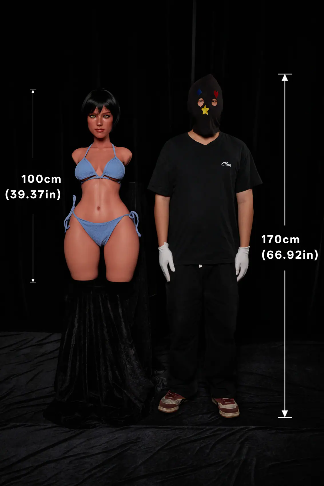 Livia noir – Buste ULW 882 avec tête 1