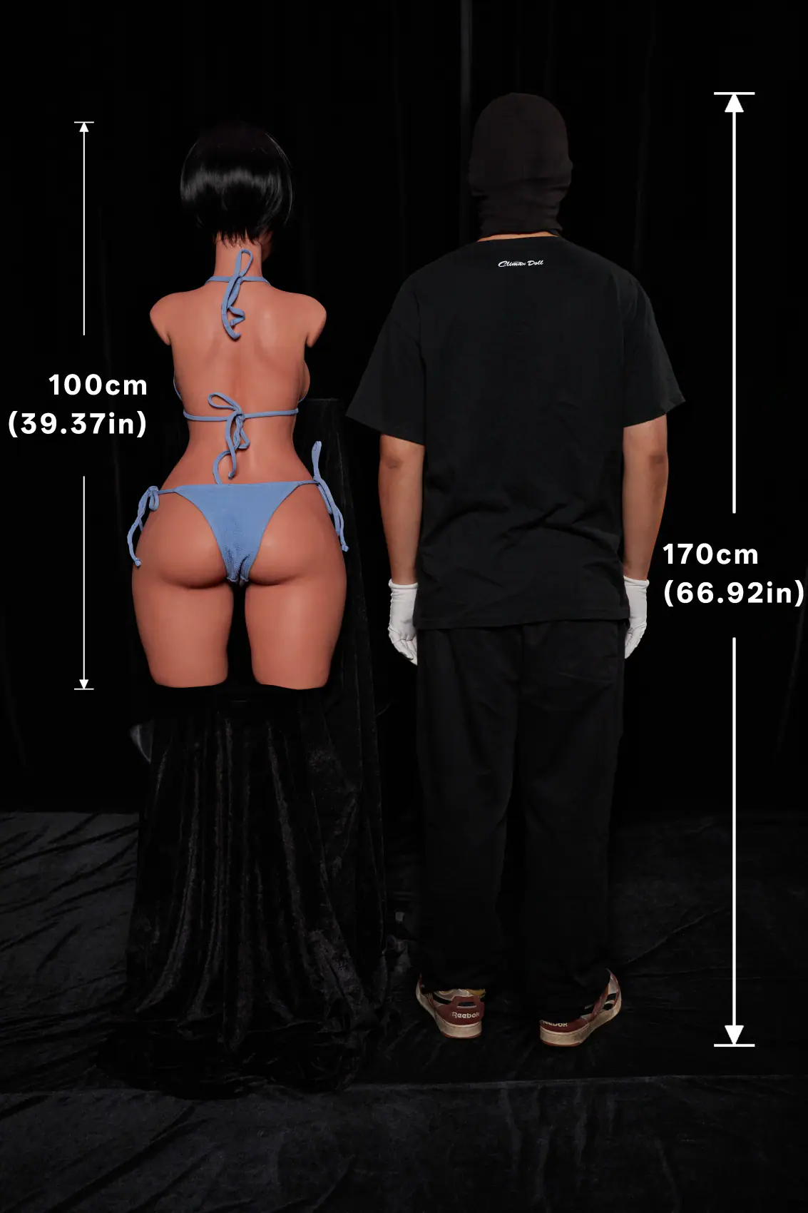 Livia noir – Buste ULW 882 avec tête 2