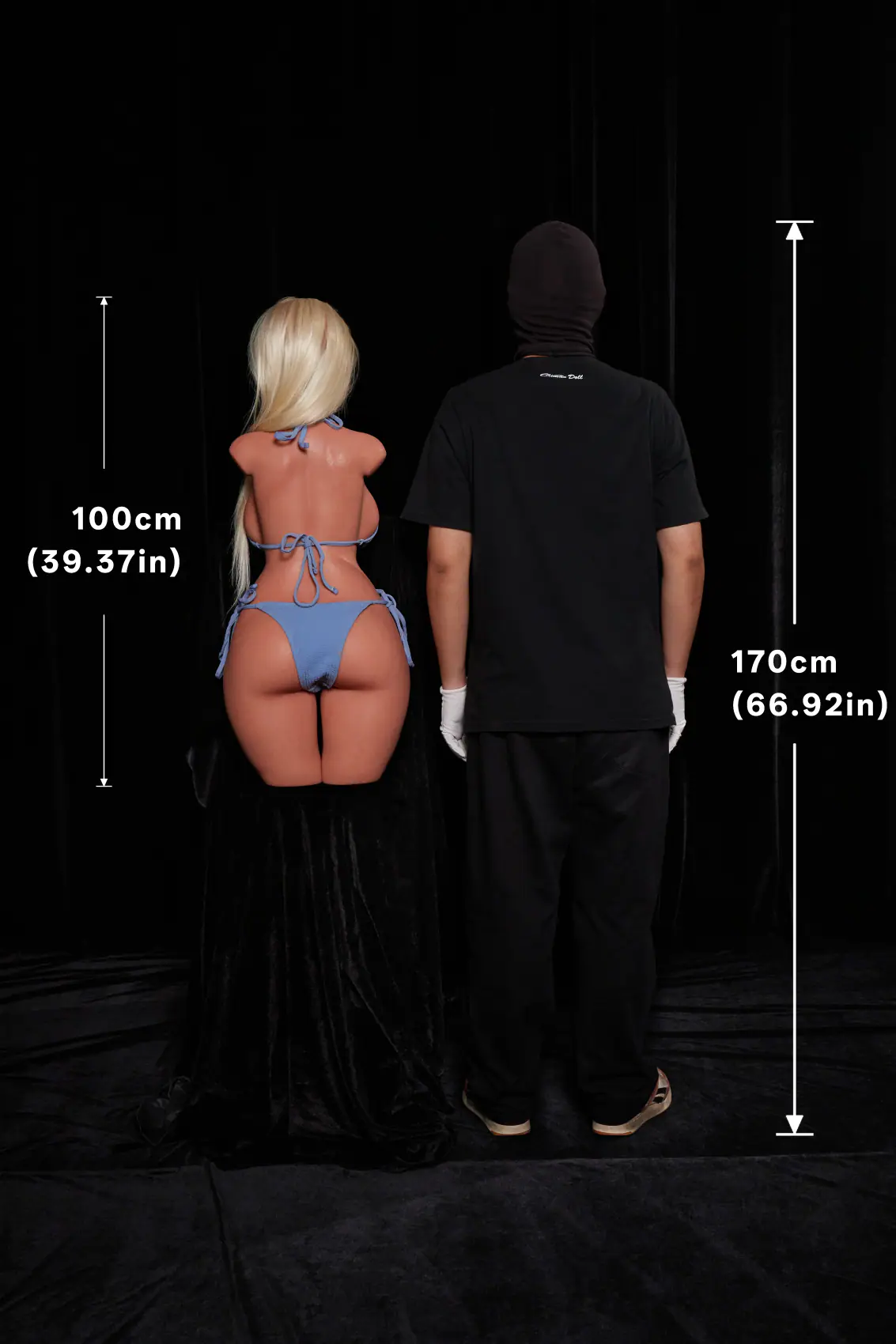 Fiora noir – Buste ULW 883 avec tête 2